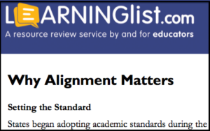 Why Alignment Matters (whitepaper) © 2014 Learning List