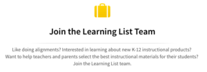 20141016 Learning List team
